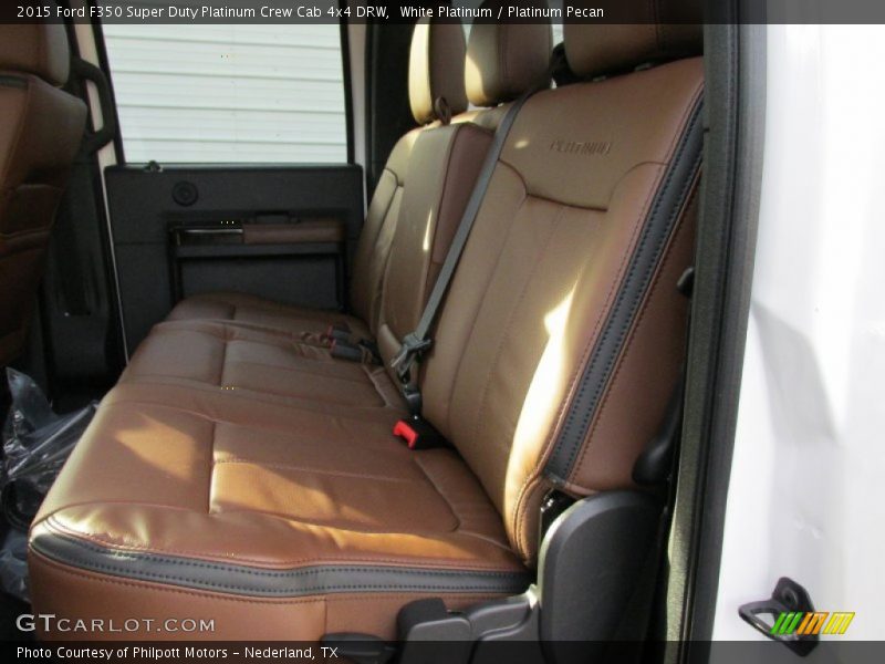 White Platinum / Platinum Pecan 2015 Ford F350 Super Duty Platinum Crew Cab 4x4 DRW