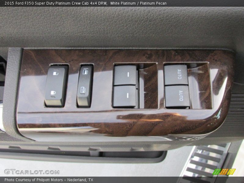 White Platinum / Platinum Pecan 2015 Ford F350 Super Duty Platinum Crew Cab 4x4 DRW