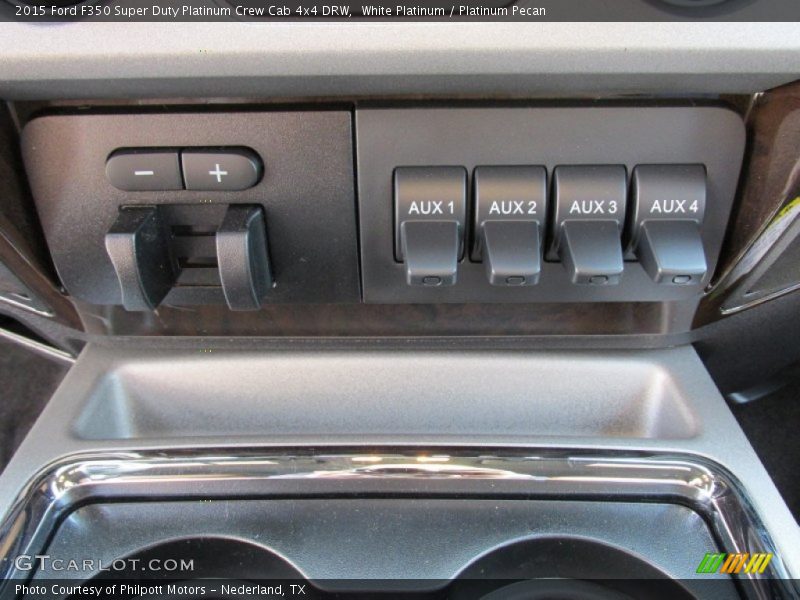 White Platinum / Platinum Pecan 2015 Ford F350 Super Duty Platinum Crew Cab 4x4 DRW