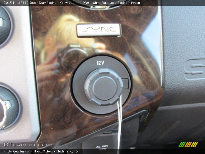 White Platinum / Platinum Pecan 2015 Ford F350 Super Duty Platinum Crew Cab 4x4 DRW