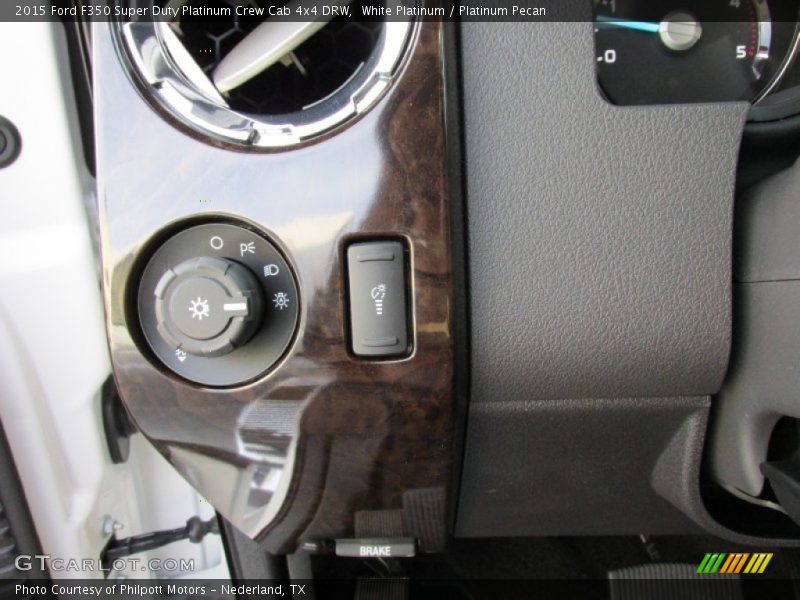 White Platinum / Platinum Pecan 2015 Ford F350 Super Duty Platinum Crew Cab 4x4 DRW