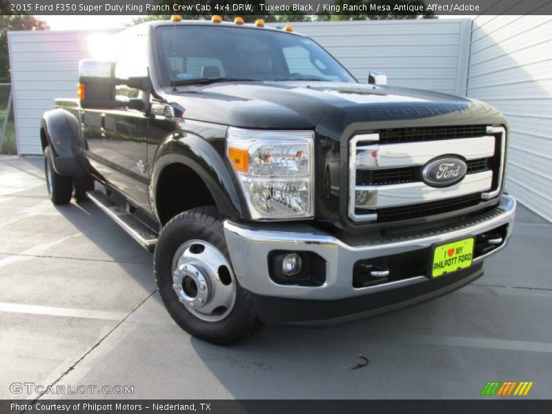 Tuxedo Black / King Ranch Mesa Antique Affect/Adobe 2015 Ford F350 Super Duty King Ranch Crew Cab 4x4 DRW