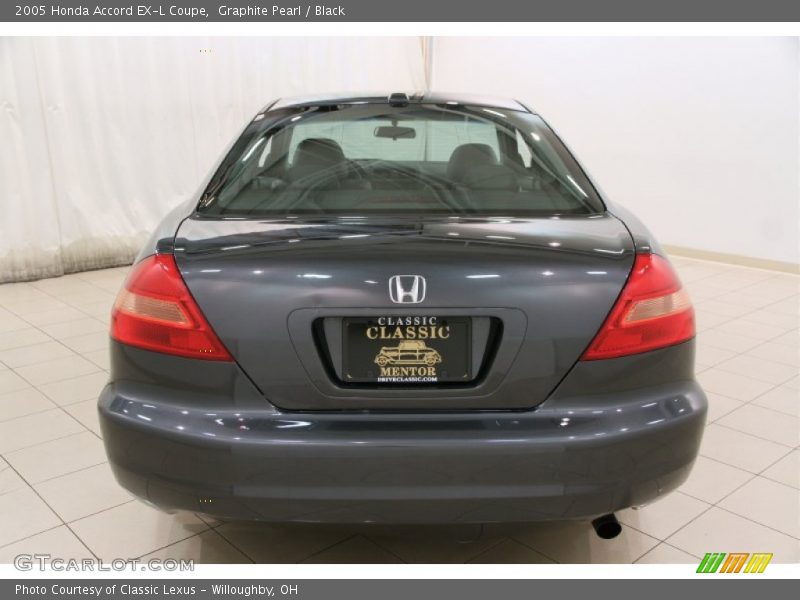 Graphite Pearl / Black 2005 Honda Accord EX-L Coupe