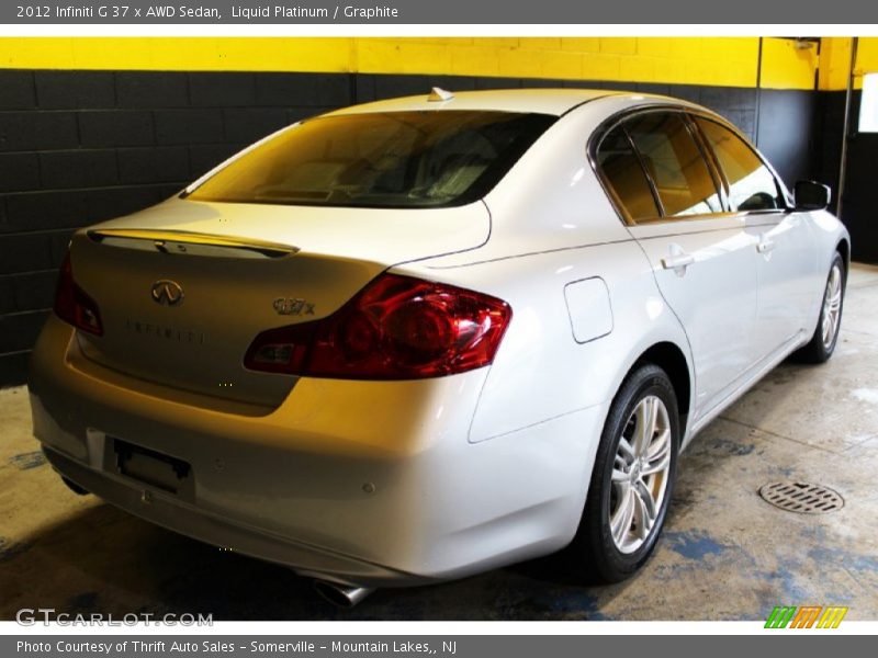 Liquid Platinum / Graphite 2012 Infiniti G 37 x AWD Sedan