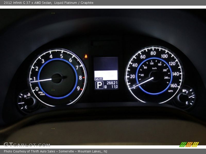 Liquid Platinum / Graphite 2012 Infiniti G 37 x AWD Sedan