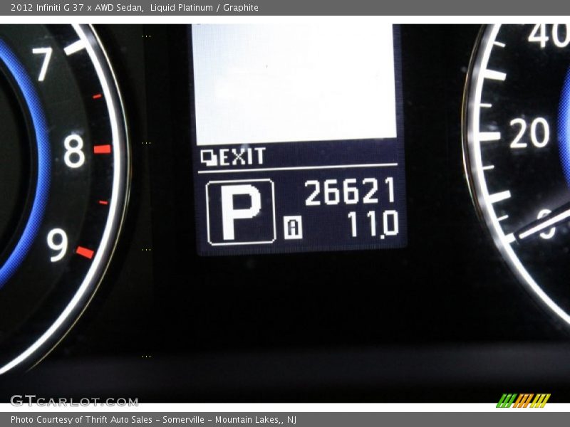 Liquid Platinum / Graphite 2012 Infiniti G 37 x AWD Sedan