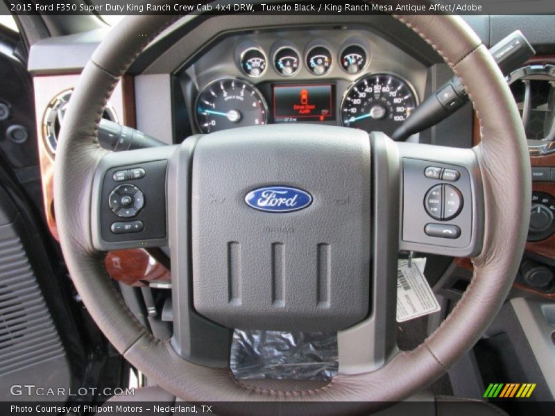 Tuxedo Black / King Ranch Mesa Antique Affect/Adobe 2015 Ford F350 Super Duty King Ranch Crew Cab 4x4 DRW