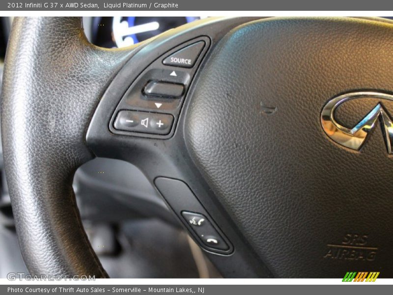 Liquid Platinum / Graphite 2012 Infiniti G 37 x AWD Sedan