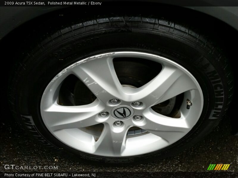 Polished Metal Metallic / Ebony 2009 Acura TSX Sedan