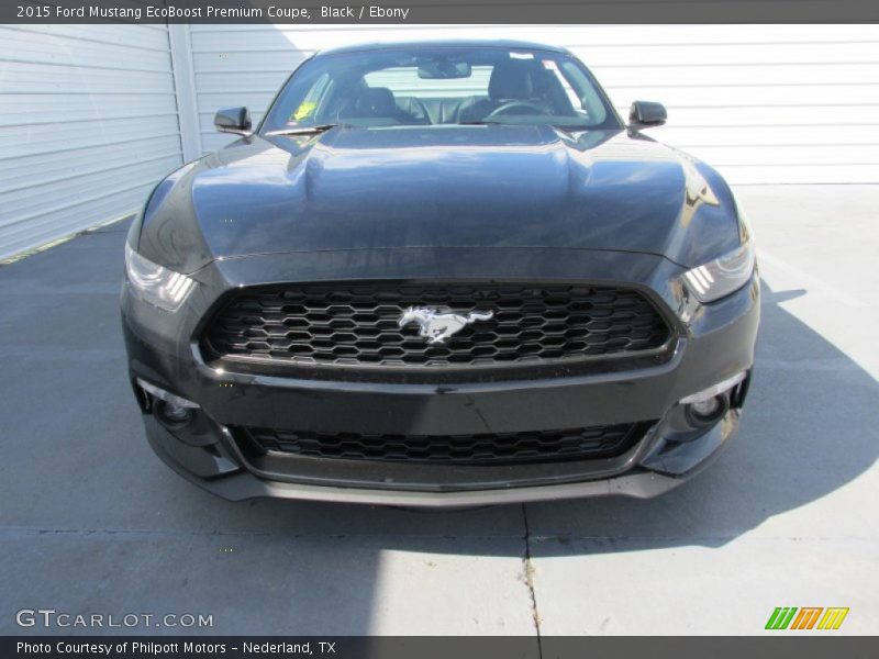 Black / Ebony 2015 Ford Mustang EcoBoost Premium Coupe