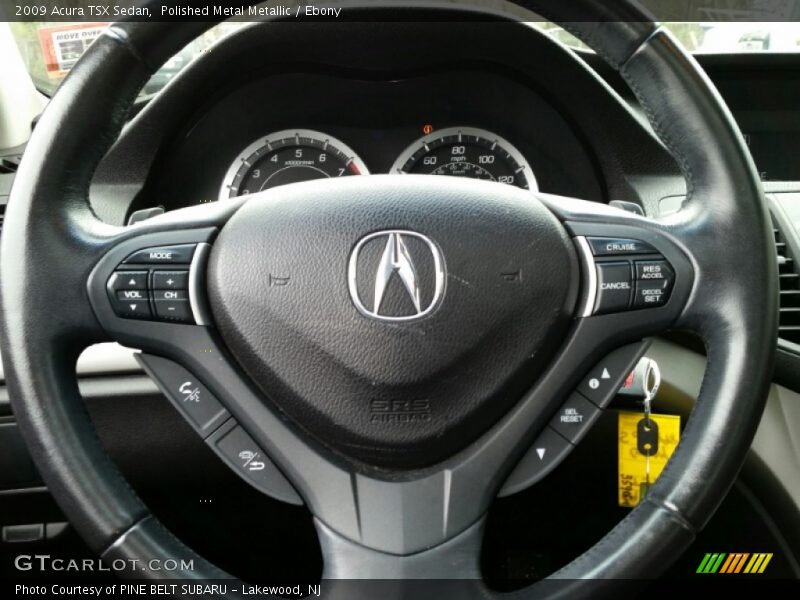 Polished Metal Metallic / Ebony 2009 Acura TSX Sedan