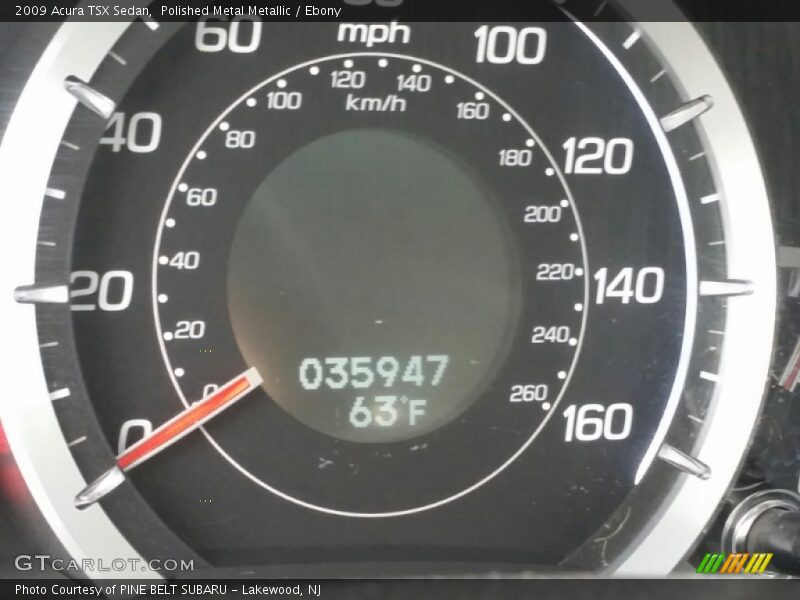 Polished Metal Metallic / Ebony 2009 Acura TSX Sedan