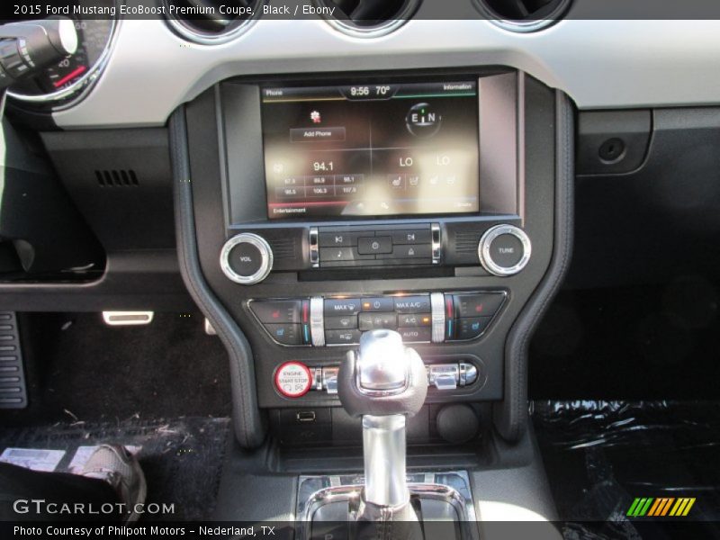 Black / Ebony 2015 Ford Mustang EcoBoost Premium Coupe