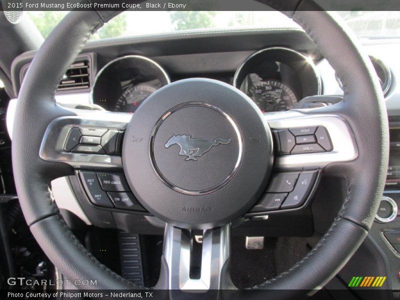 Black / Ebony 2015 Ford Mustang EcoBoost Premium Coupe