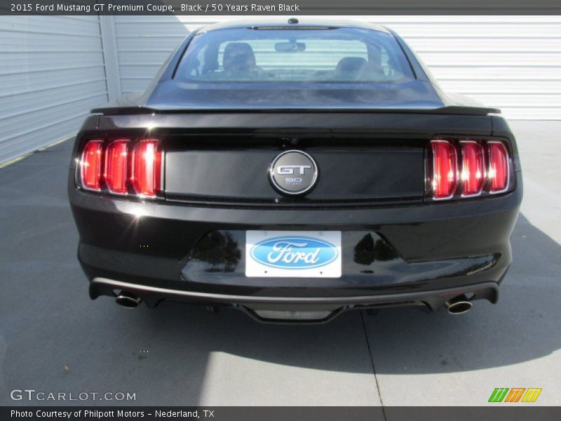 Black / 50 Years Raven Black 2015 Ford Mustang GT Premium Coupe