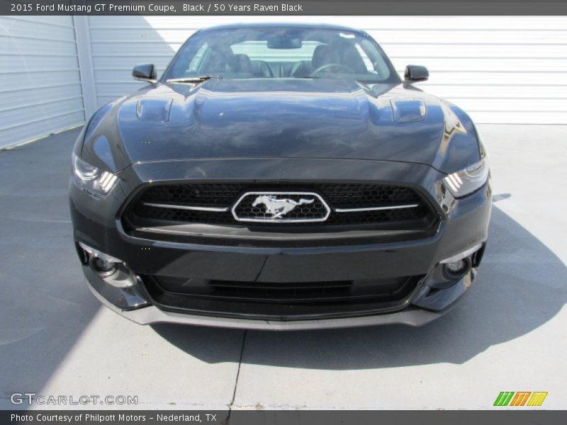 Black / 50 Years Raven Black 2015 Ford Mustang GT Premium Coupe