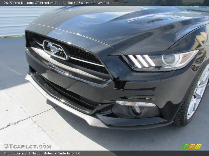 Black / 50 Years Raven Black 2015 Ford Mustang GT Premium Coupe