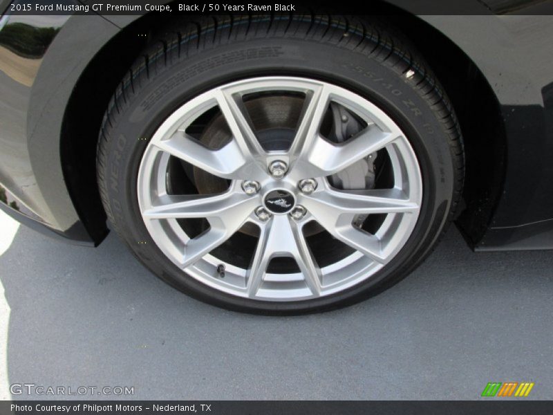 Black / 50 Years Raven Black 2015 Ford Mustang GT Premium Coupe