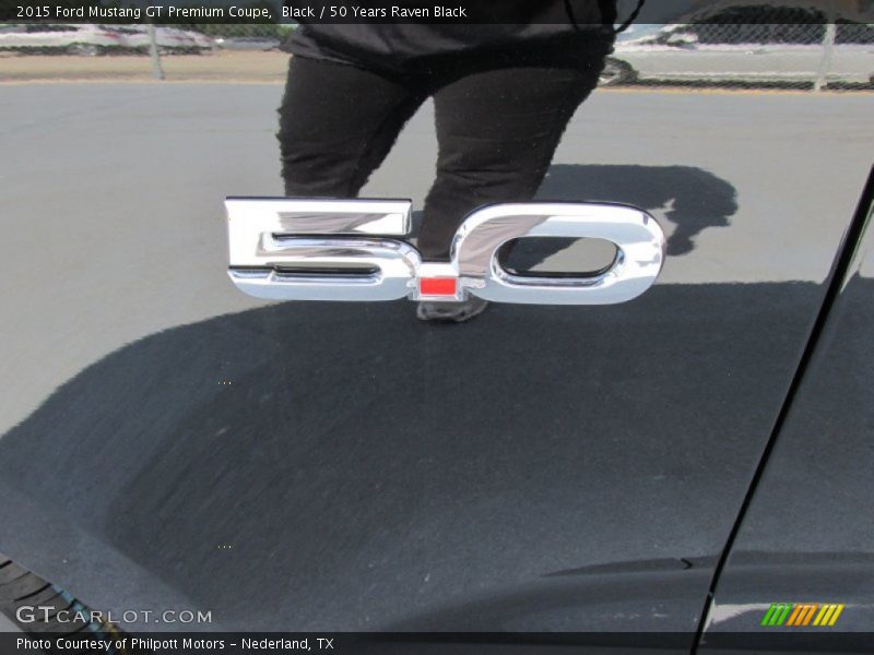 Black / 50 Years Raven Black 2015 Ford Mustang GT Premium Coupe