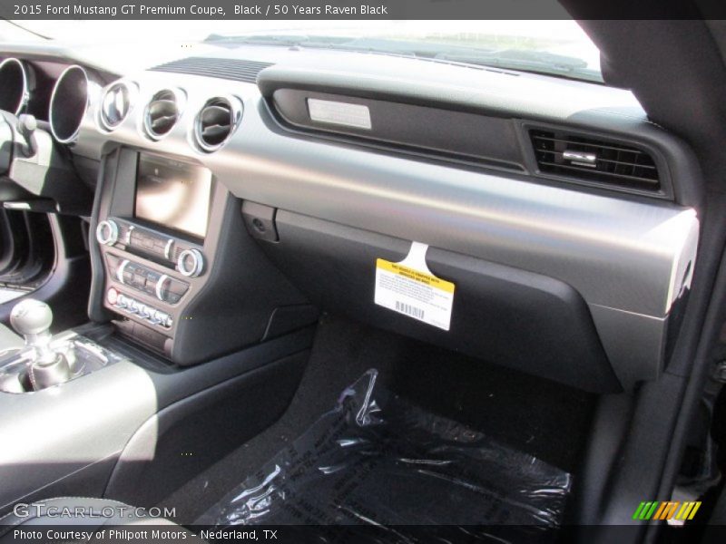 Black / 50 Years Raven Black 2015 Ford Mustang GT Premium Coupe