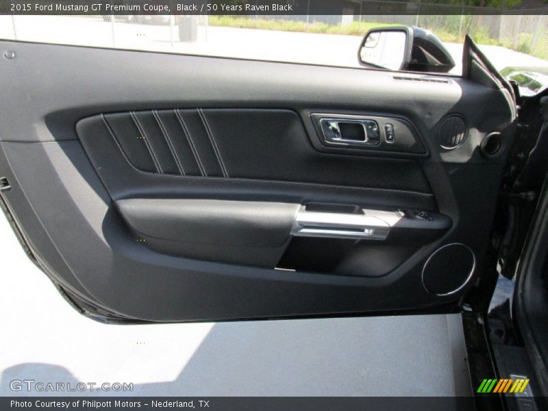 Black / 50 Years Raven Black 2015 Ford Mustang GT Premium Coupe