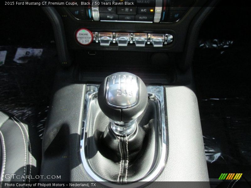 Black / 50 Years Raven Black 2015 Ford Mustang GT Premium Coupe