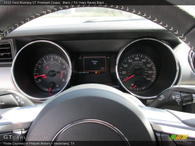 Black / 50 Years Raven Black 2015 Ford Mustang GT Premium Coupe