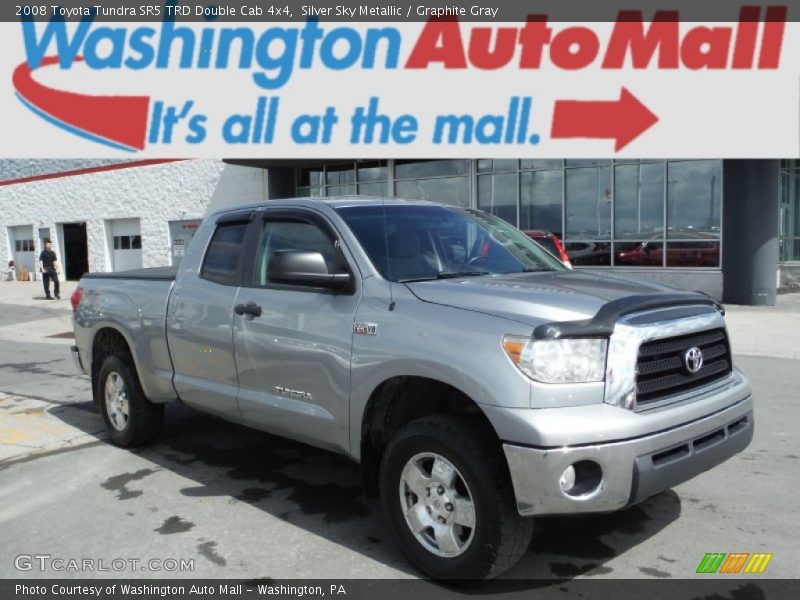 Silver Sky Metallic / Graphite Gray 2008 Toyota Tundra SR5 TRD Double Cab 4x4