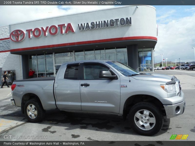 Silver Sky Metallic / Graphite Gray 2008 Toyota Tundra SR5 TRD Double Cab 4x4