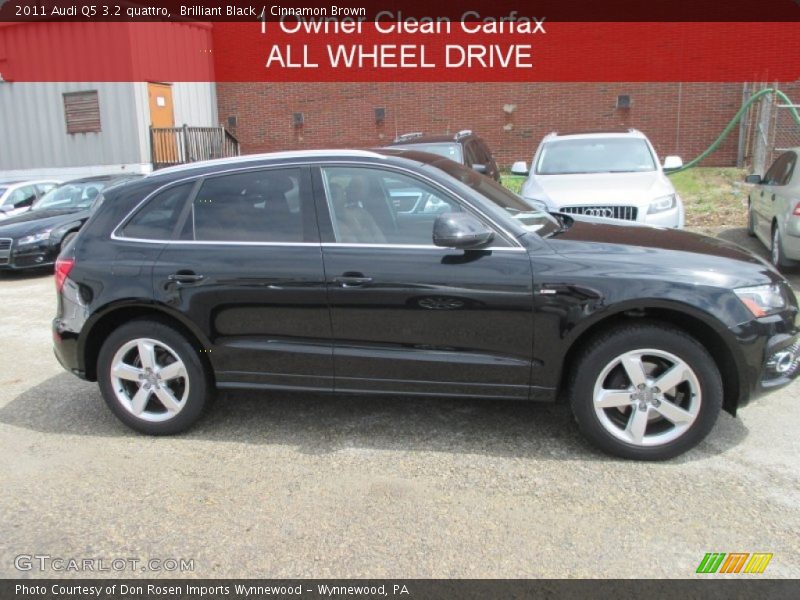 Brilliant Black / Cinnamon Brown 2011 Audi Q5 3.2 quattro