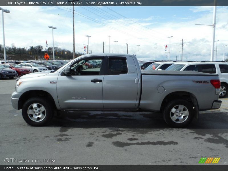 Silver Sky Metallic / Graphite Gray 2008 Toyota Tundra SR5 TRD Double Cab 4x4