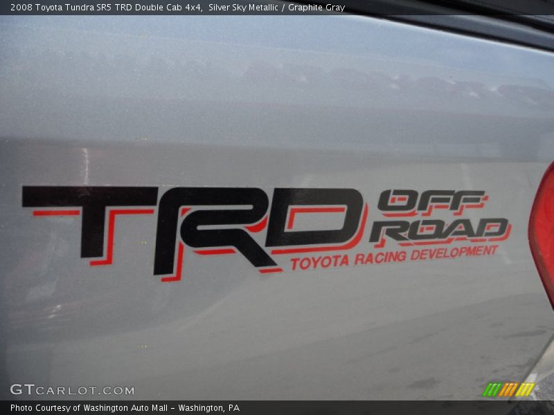Silver Sky Metallic / Graphite Gray 2008 Toyota Tundra SR5 TRD Double Cab 4x4