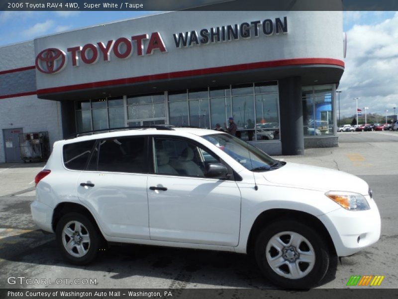 Super White / Taupe 2006 Toyota RAV4 4WD
