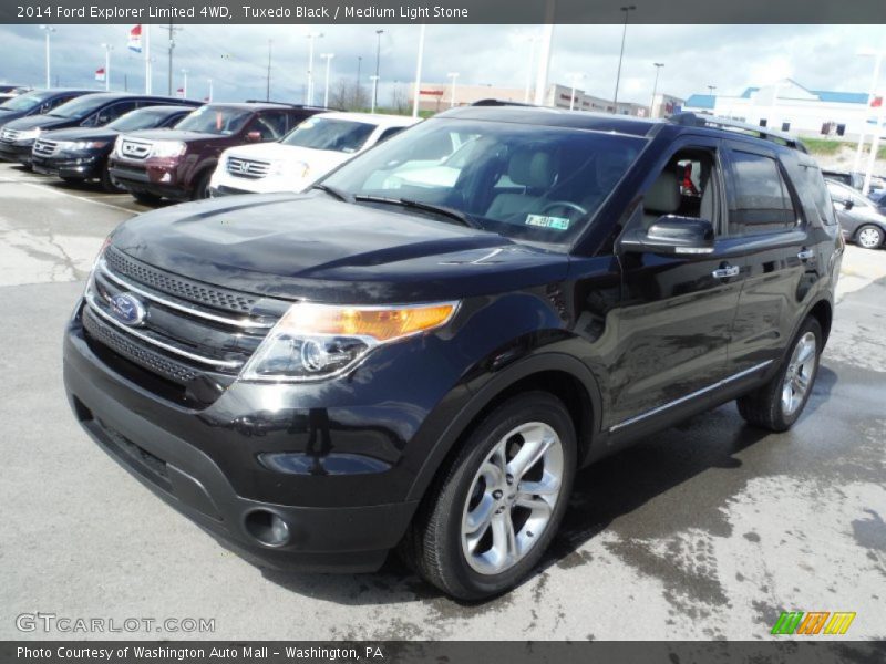 Tuxedo Black / Medium Light Stone 2014 Ford Explorer Limited 4WD