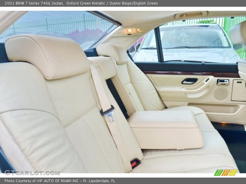 Rear Seat of 2001 7 Series 740iL Sedan