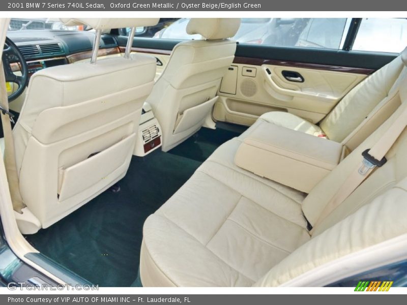 Rear Seat of 2001 7 Series 740iL Sedan