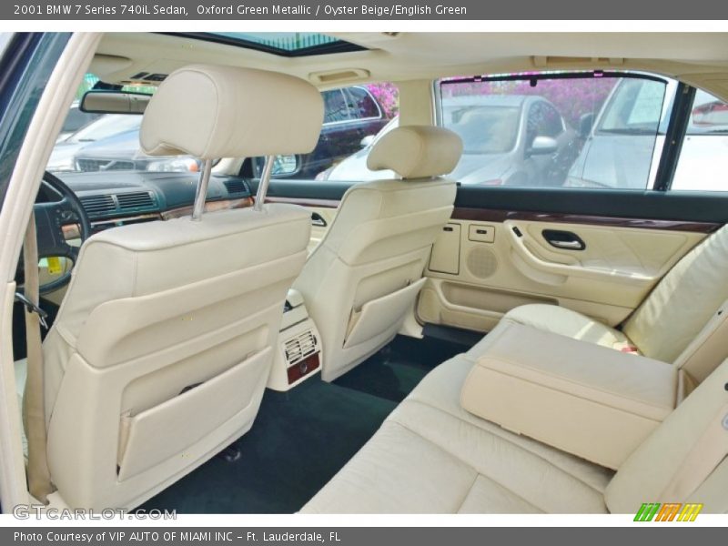 Rear Seat of 2001 7 Series 740iL Sedan
