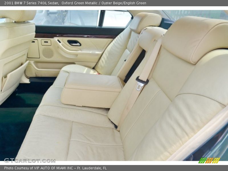Rear Seat of 2001 7 Series 740iL Sedan