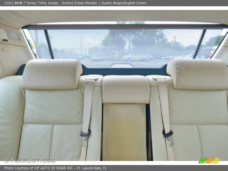 Oxford Green Metallic / Oyster Beige/English Green 2001 BMW 7 Series 740iL Sedan