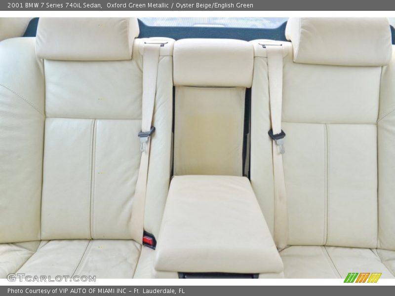 Oxford Green Metallic / Oyster Beige/English Green 2001 BMW 7 Series 740iL Sedan