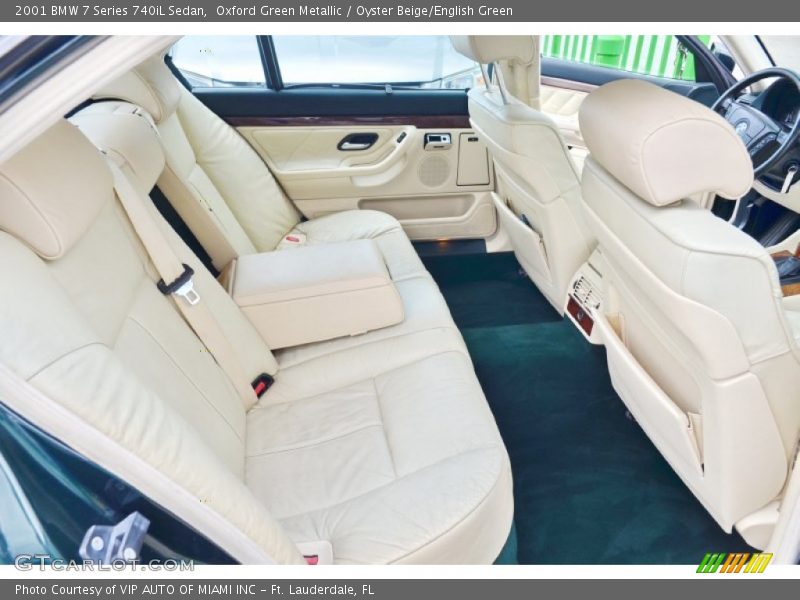 Rear Seat of 2001 7 Series 740iL Sedan