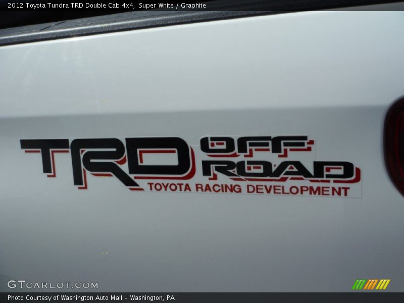 Super White / Graphite 2012 Toyota Tundra TRD Double Cab 4x4