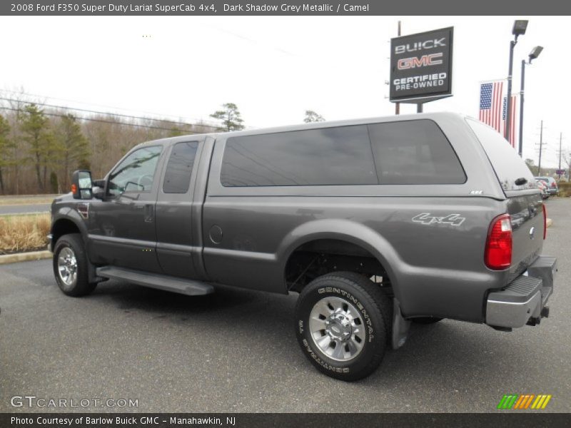 Dark Shadow Grey Metallic / Camel 2008 Ford F350 Super Duty Lariat SuperCab 4x4