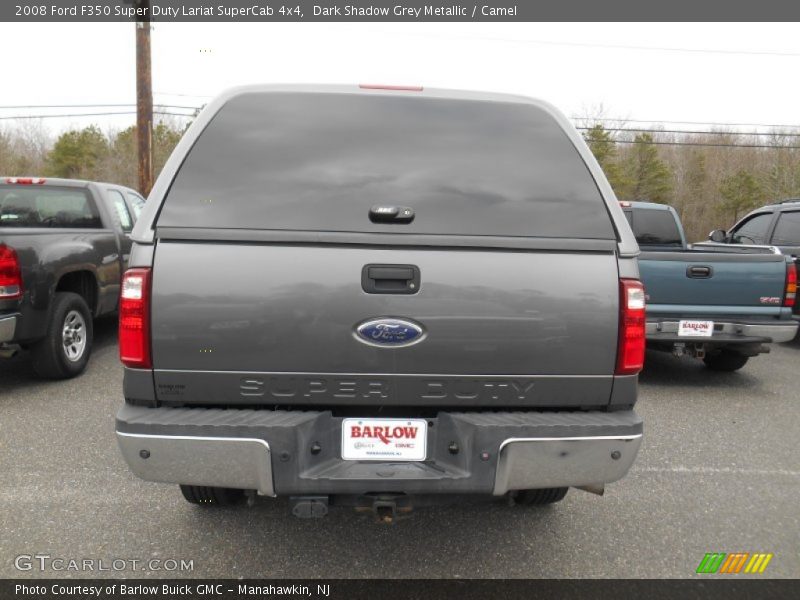 Dark Shadow Grey Metallic / Camel 2008 Ford F350 Super Duty Lariat SuperCab 4x4