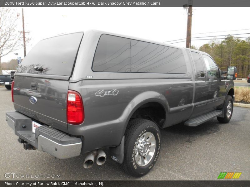 Dark Shadow Grey Metallic / Camel 2008 Ford F350 Super Duty Lariat SuperCab 4x4