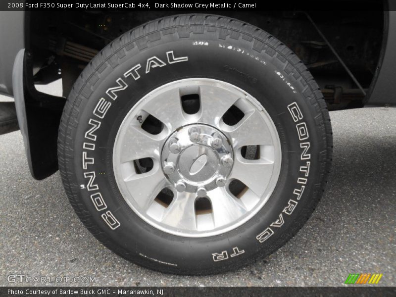 Dark Shadow Grey Metallic / Camel 2008 Ford F350 Super Duty Lariat SuperCab 4x4