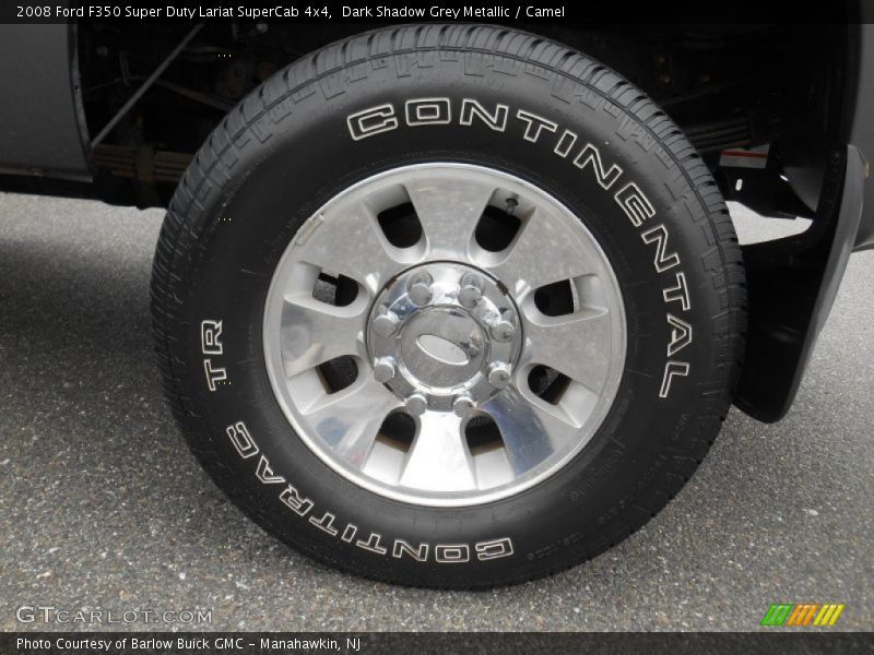 Dark Shadow Grey Metallic / Camel 2008 Ford F350 Super Duty Lariat SuperCab 4x4