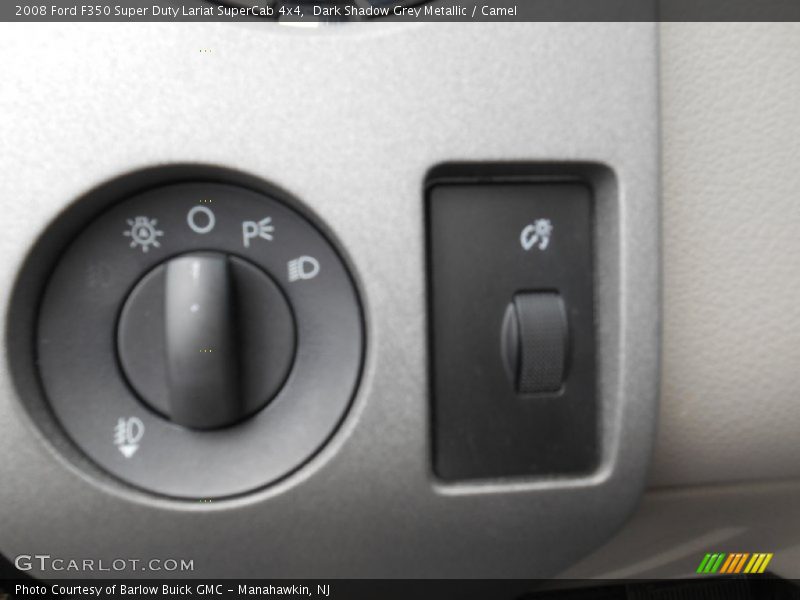 Dark Shadow Grey Metallic / Camel 2008 Ford F350 Super Duty Lariat SuperCab 4x4