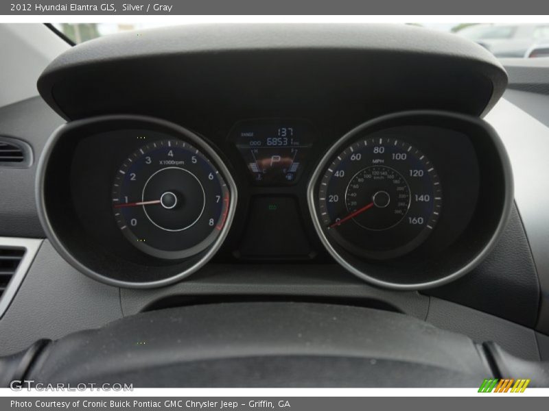 Silver / Gray 2012 Hyundai Elantra GLS