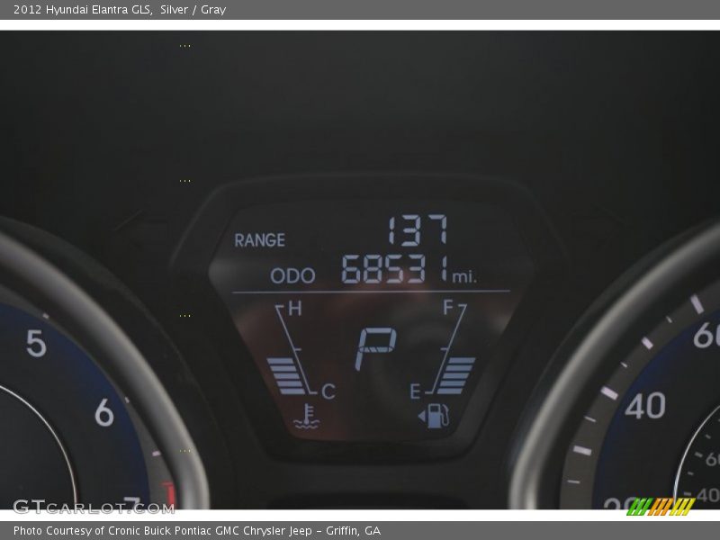 Silver / Gray 2012 Hyundai Elantra GLS